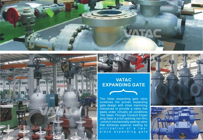 Full Open Bolted Bonnet Cast Steel Expanding Gate Valve